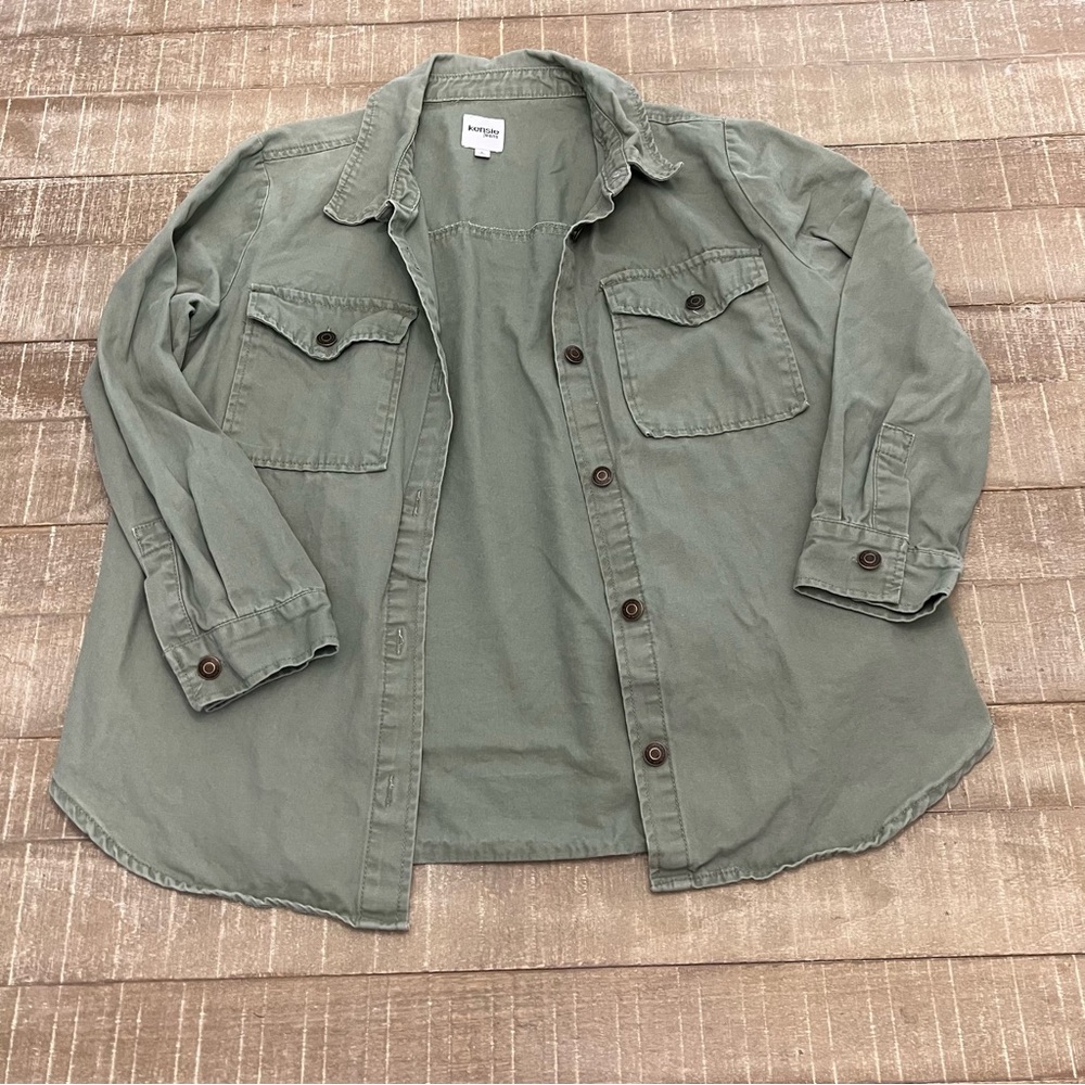 Kensie Green Lightweight Utility Jacket